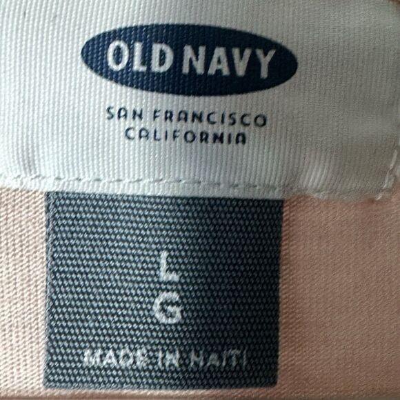 Old Navy T-Shirt Size LG Pinky Promise Relaxed Short Sleeve Rayon Top - Picture 3 of 8